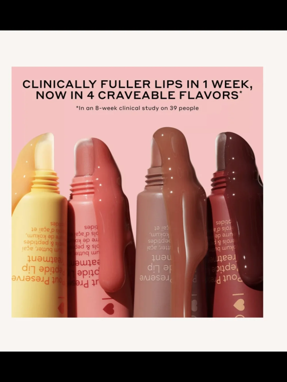 Ole Henriksen Pout Preserve Peptide Lip Treatment In Strawberry Sorbet NIB